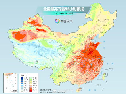 中东部高温耐力持久强度较强 多地将体验“蒸桑拿”