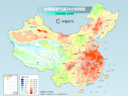 中东部高温耐力持久强度较强 多地将体验“蒸桑拿”