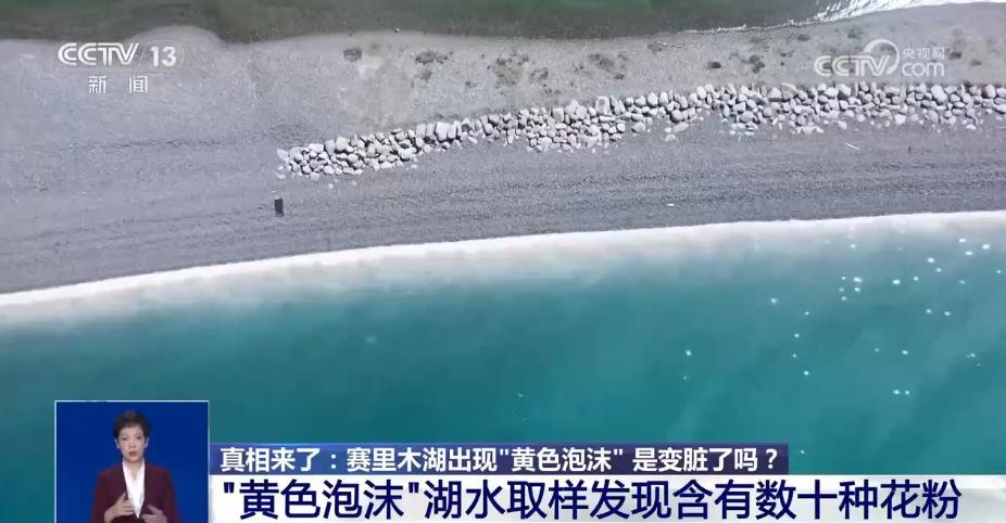 新疆赛里木湖出现“黄色泡沫” 是变脏了吗?真相原来是→ 新疆赛里木湖出现“黄色泡沫” 是变脏了吗?真相原来是→