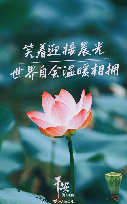 笑着迎接晨光,世界自会温暖相拥 笑着迎接晨光,世界自会温暖相拥