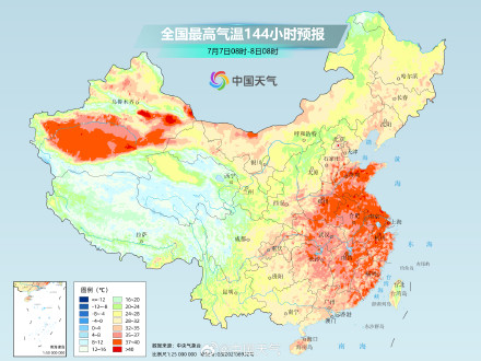 中东部高温耐力持久强度较强 多地将体验“蒸桑拿”