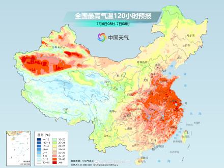 中东部高温耐力持久强度较强 多地将体验“蒸桑拿”