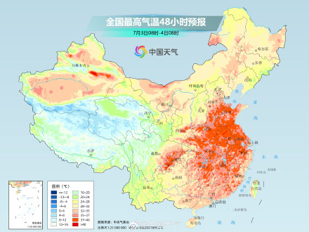中东部高温耐力持久强度较强 多地将体验“蒸桑拿”