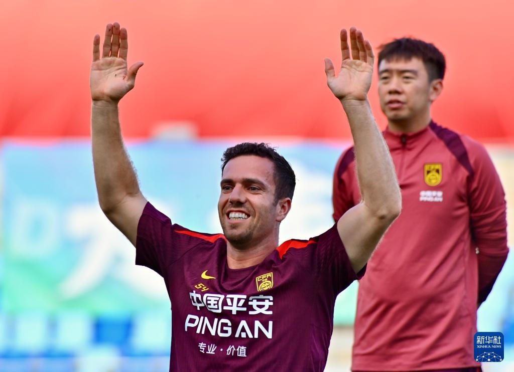 东亚杯:中国男足进行赛前训练 东亚杯:中国男足进行赛前训练