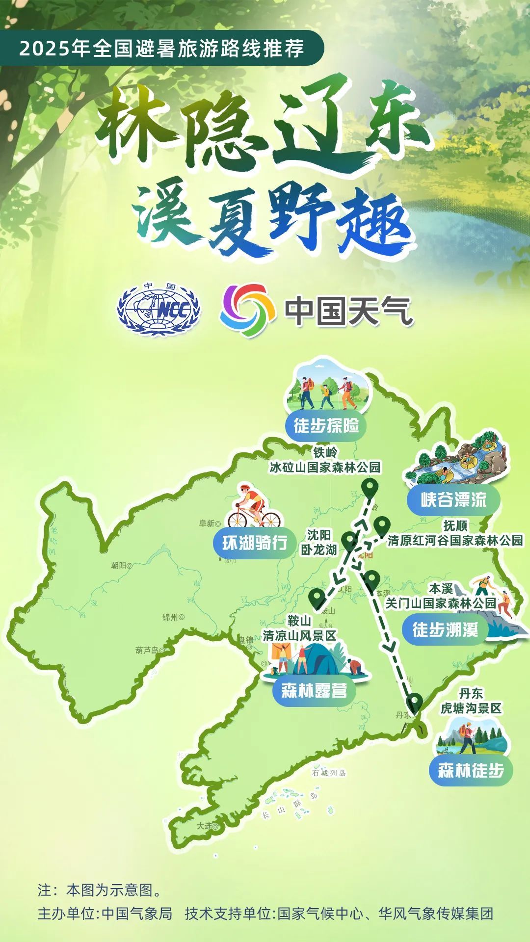 挑个你想去的地方!16条全国暑期避暑旅游路线来了 挑个你想去的地方!16条全国暑期避暑旅游路线来了