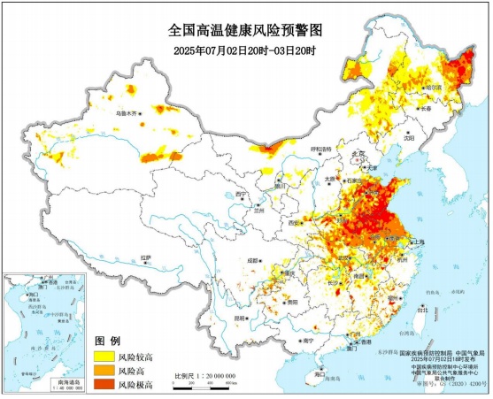 国家疾病预防控制局和中国气象局联合发布高温健康风险预警和健康提示 国家疾病预防控制局和中国气象局联合发布高温健康风险预警和健康提示