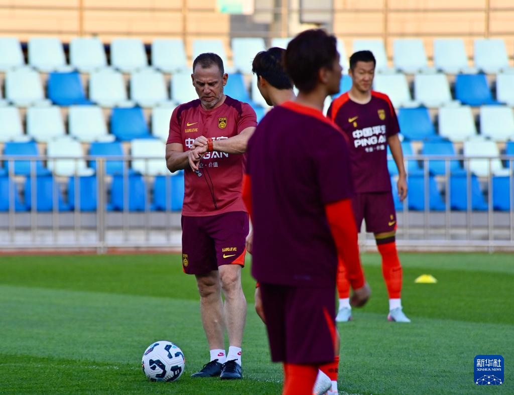 东亚杯:中国男足进行赛前训练 东亚杯:中国男足进行赛前训练