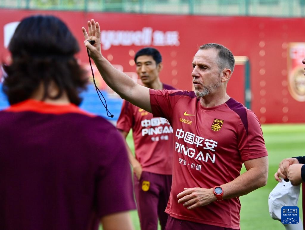 东亚杯:中国男足进行赛前训练 东亚杯:中国男足进行赛前训练