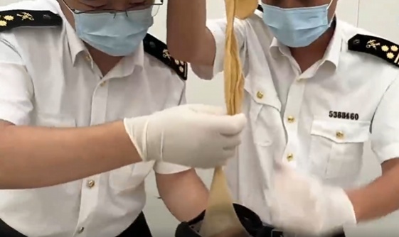 离谱！女子在孩子婴儿车后藏一条活蛇！