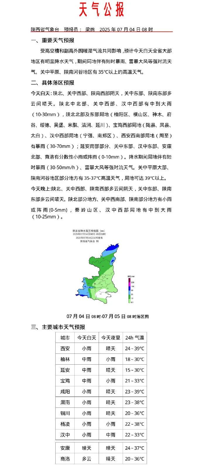 高温黄色预警!陕西等7省区局地可达40℃以上→ 高温黄色预警!陕西等7省区局地可达40℃以上→