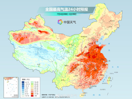今年以来最强高温过程进入鼎盛阶段 6日起高温范围缩减