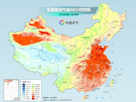 今年以来最强高温过程进入鼎盛阶段 6日起高温范围缩减