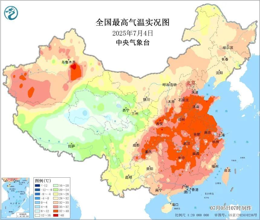 热成一片!全国多地气温将超40℃ 四川盆地降雨持续需警惕次生灾害 热成一片!全国多地气温将超40℃ 四川盆地降雨持续需警惕次生灾害