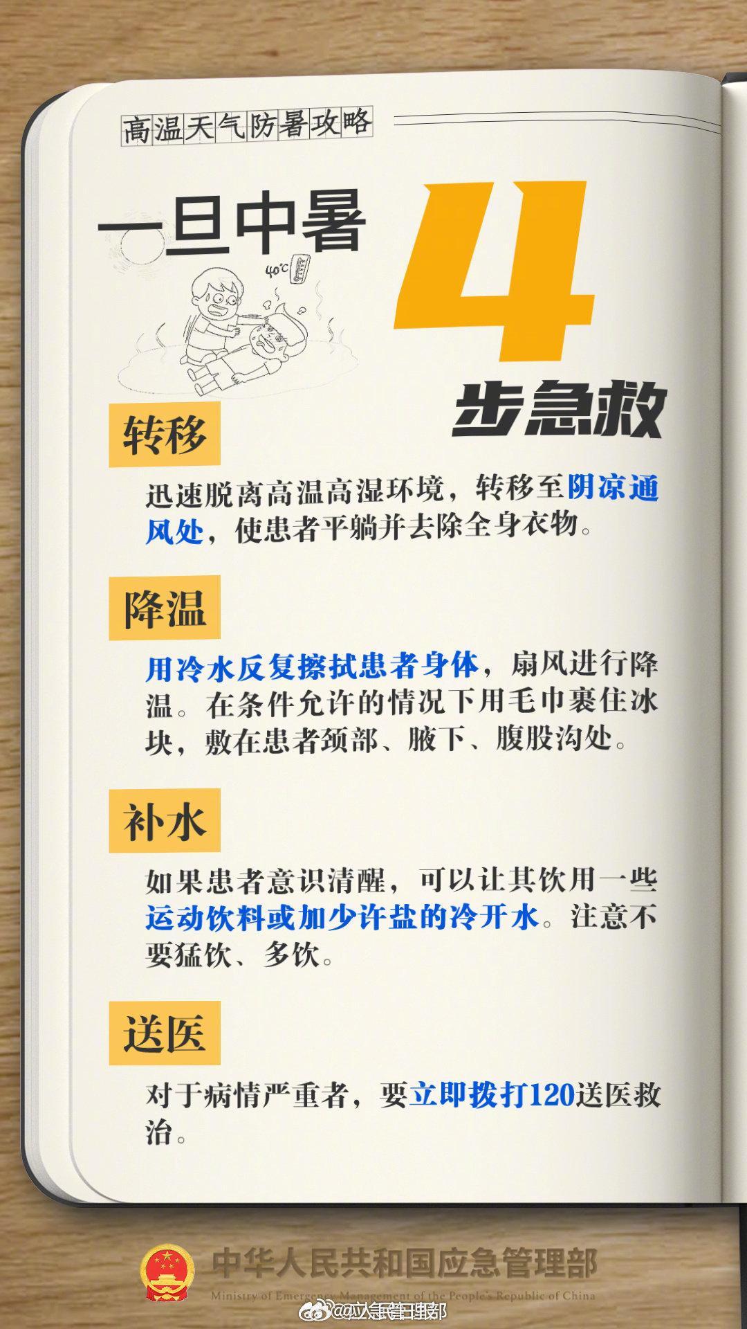 实用转存！高温闷热天气防中暑指南