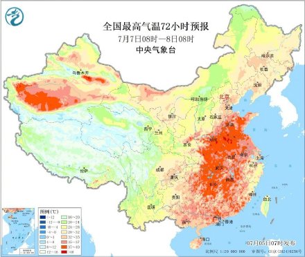 热热热热热！全国多地气温超40摄氏度