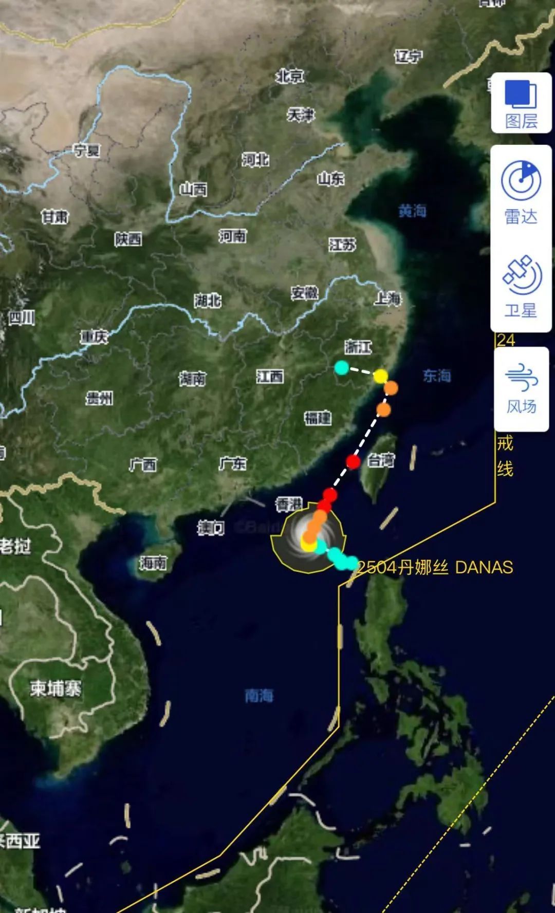 台风“丹娜丝”路径有变!或在福建北部至浙江沿海登录 台风“丹娜丝”路径有变!或在福建北部至浙江沿海登录