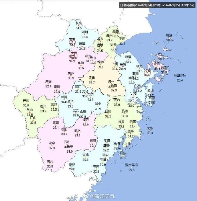 浙江34个市县启动高温橙色预警信号！“浙”些地方自带空调模式