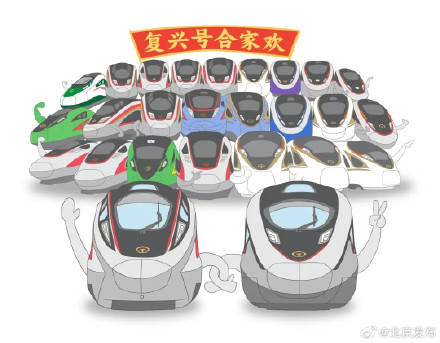 复兴号家族证件照上新!全球最快成员登场 复兴号家族证件照上新!全球最快成员登场