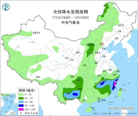 “丹娜丝”趋向浙闽沿海 川陕晋冀鲁豫内蒙古等地多降雨