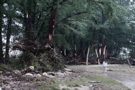 美国得克萨斯州洪水近80人死亡 超40人失踪