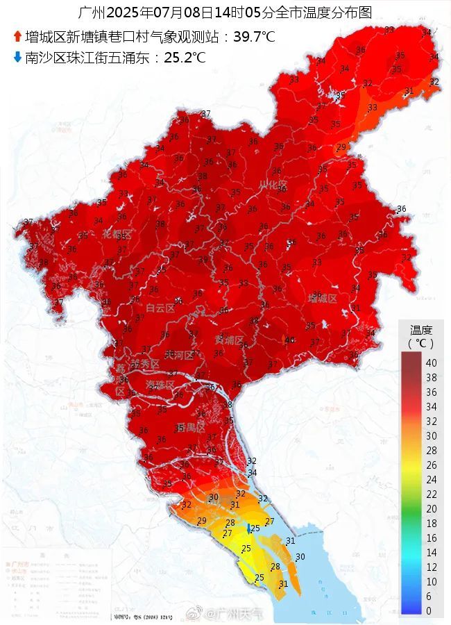 热到破纪录！台风突然掉头或折回广东，“退烧”雨即将发货，广州最高温将降至30℃