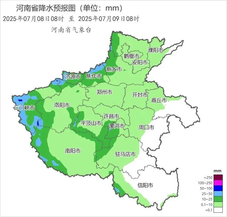 河南发布强对流蓝色预警,局地有暴雨 河南发布强对流蓝色预警,局地有暴雨