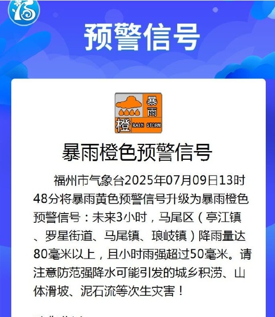 橙色预警！网友：说好的暴雨呢？福州气象回应……