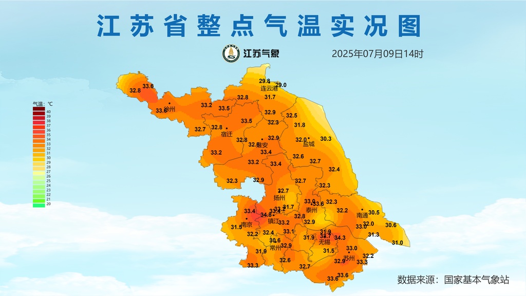 江苏气象:未来三天多降水过程,高温有所缓解! 江苏气象:未来三天多降水过程,高温有所缓解!