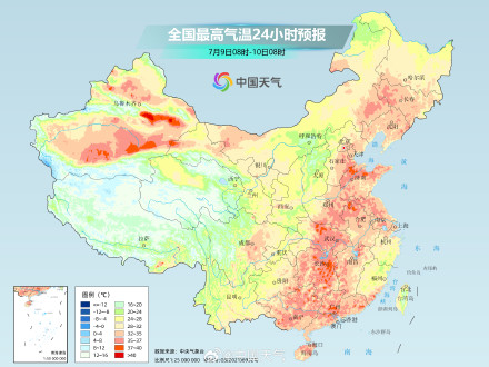 长江以北地区高温发展增强 山东河南等地为核心影响区