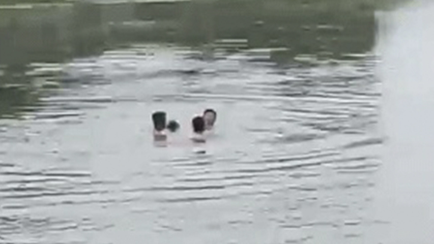 陕西汉中:三名群众勇救落水少年 陕西汉中:三名群众勇救落水少年