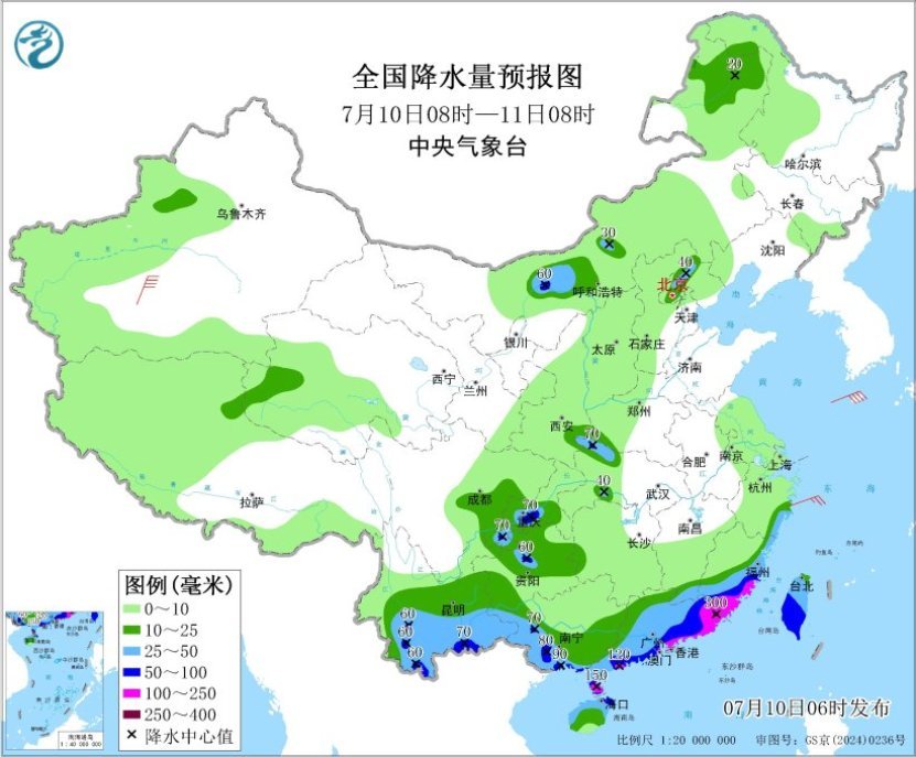 “丹娜丝”停止编号 福建广东广西仍有大到暴雨