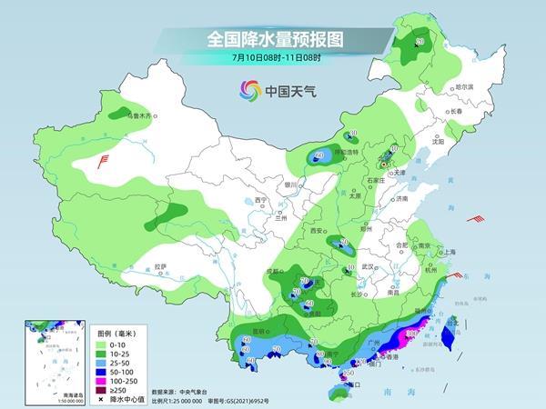 “丹娜丝”携强降雨继续影响南方 北方闷热“上线”
