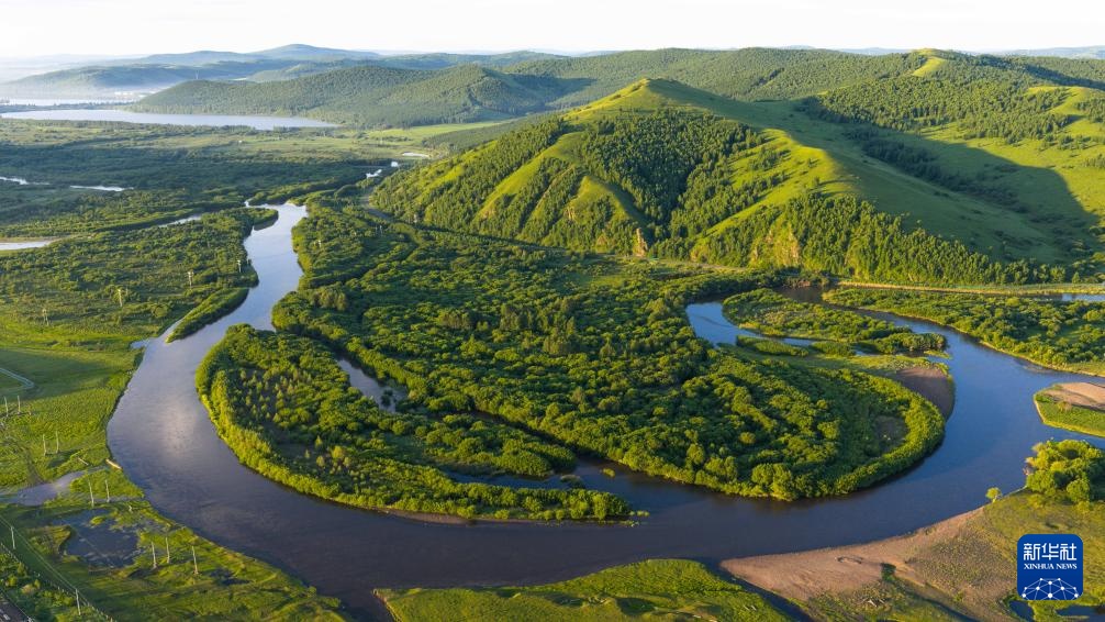 内蒙古免渡河国家湿地公园夏日风光