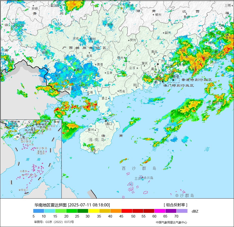 西南、华南有持续降雨！内蒙古中东部及东北地区多雷阵雨