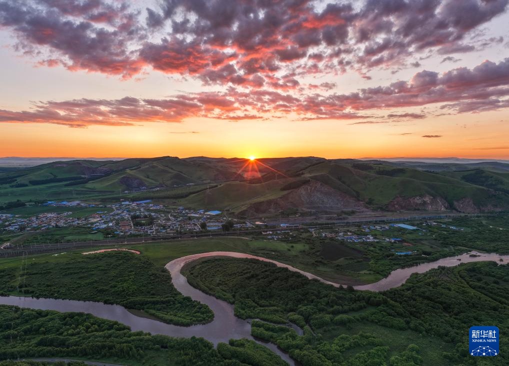 内蒙古免渡河国家湿地公园夏日风光