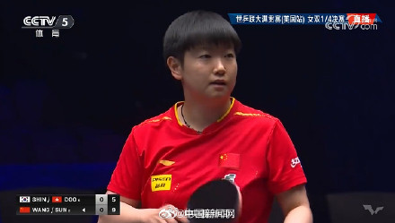 孙颖莎/王曼昱成功晋级四强