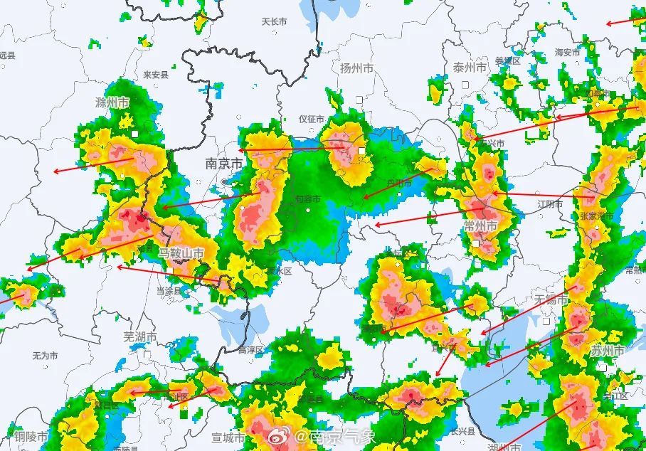 南京多条高速公路限速！强对流预警+8级雷暴大风