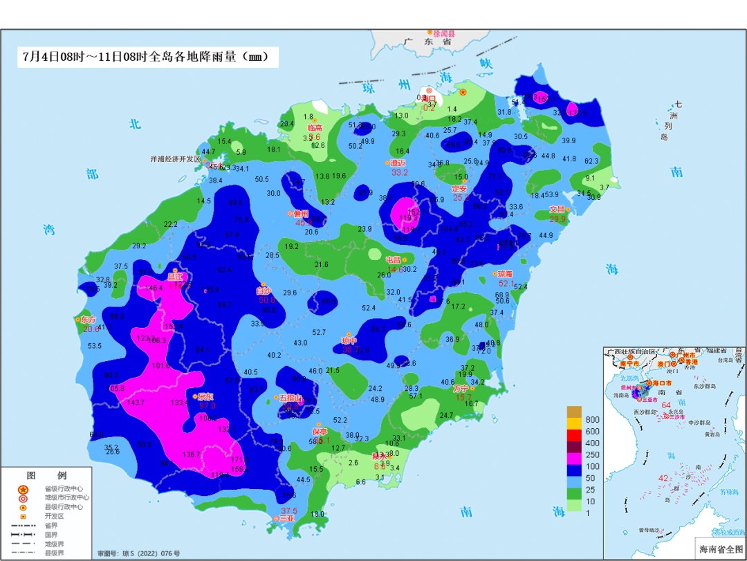 局地雷阵雨+强降水、雷雨大风等强对流天气！未来一周海南天气情况→