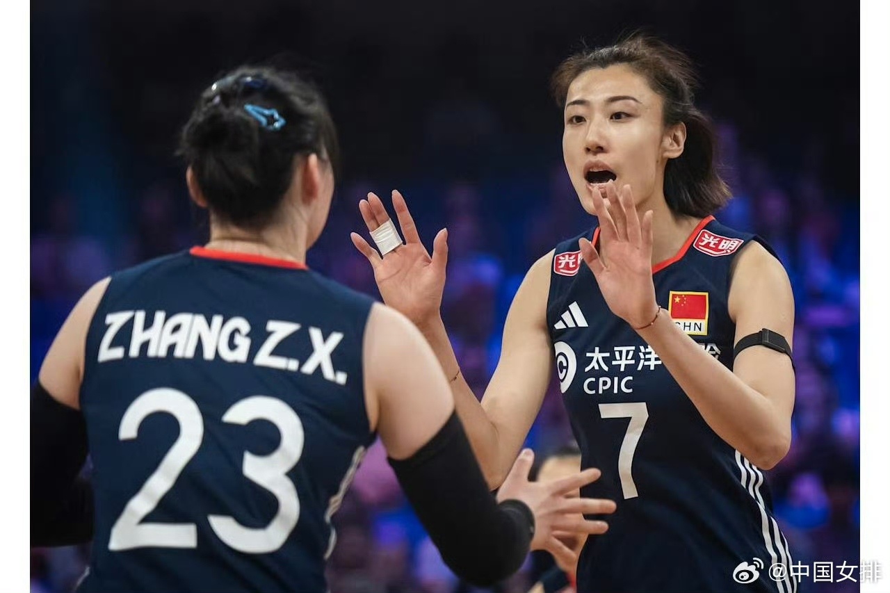 世联赛美国站3:1战胜加拿大队，中国女排提前晋级总决赛