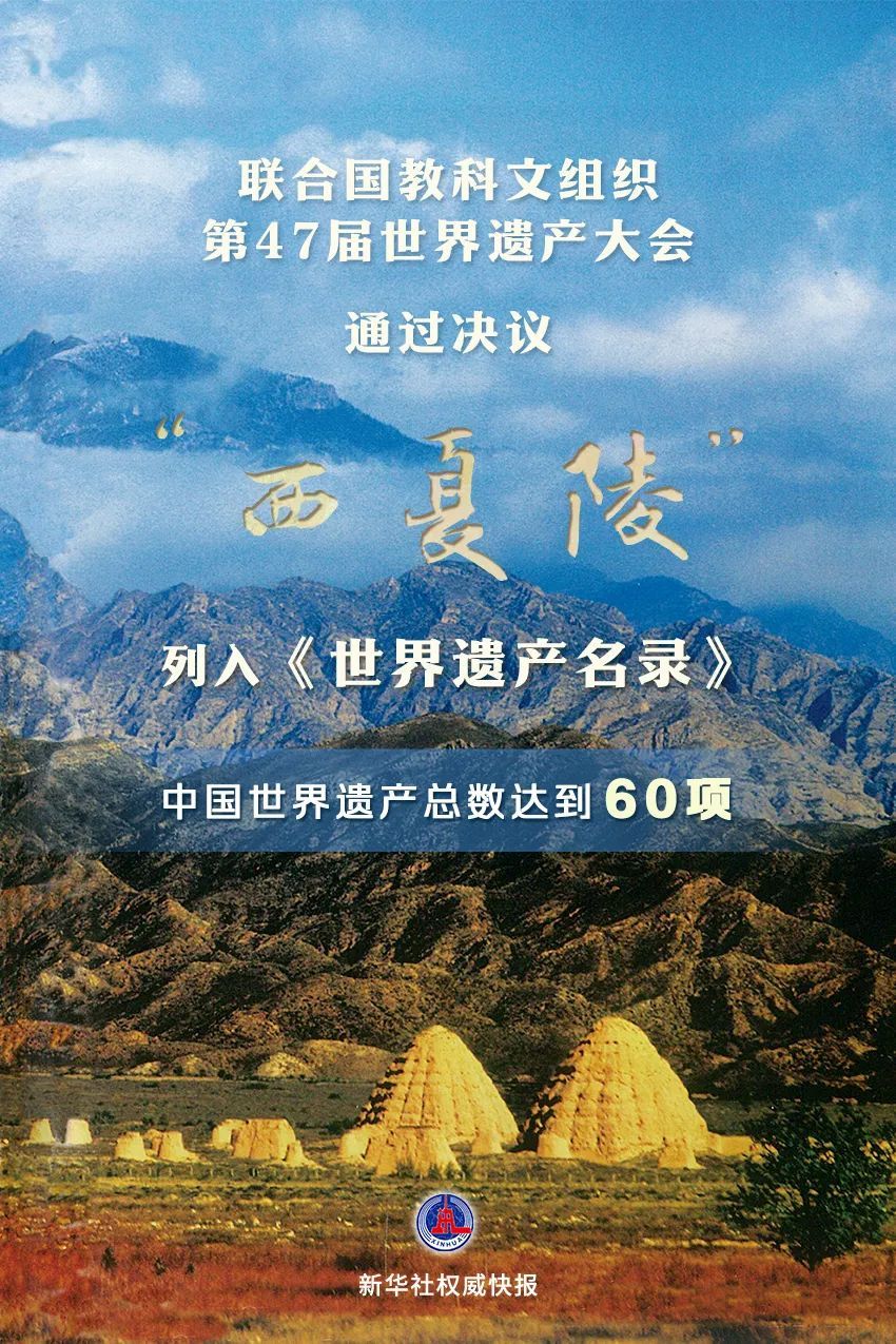 “西夏陵”，申遗成功！
