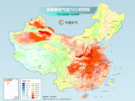 中东部高温范围广强度强 下周初炎热程度将达鼎盛