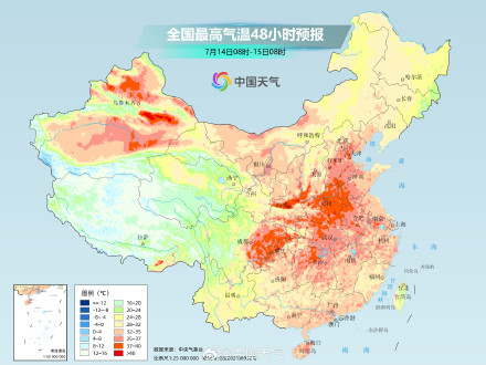 中东部高温范围广强度强 下周初炎热程度将达鼎盛