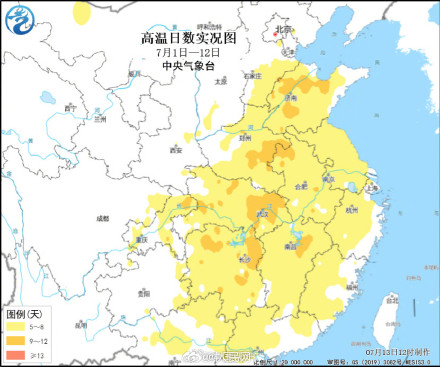 注意防暑！华北黄淮湖北陕西等地高温持续