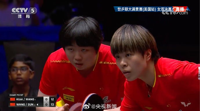 王艺迪/蒯曼夺冠！国乒包揽WTT美国大满贯女双冠亚军