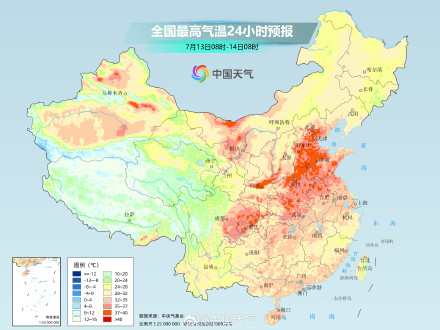 中东部高温范围广强度强 下周初炎热程度将达鼎盛