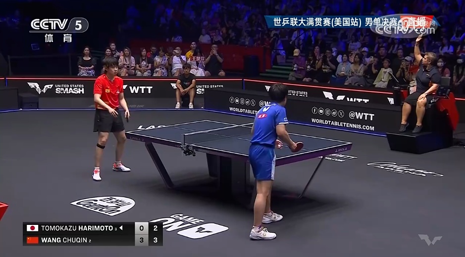 WTT美国大满贯 | 直落四局！王楚钦击败张本智和夺得男单冠军