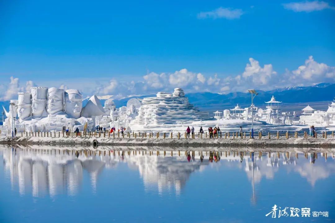 茶卡盐湖景区游客量突破100万人次! 茶卡盐湖景区游客量突破100万人次!