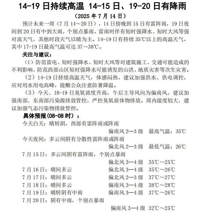 河北：高温持续一周！气温可达41℃！你准备好了吗？