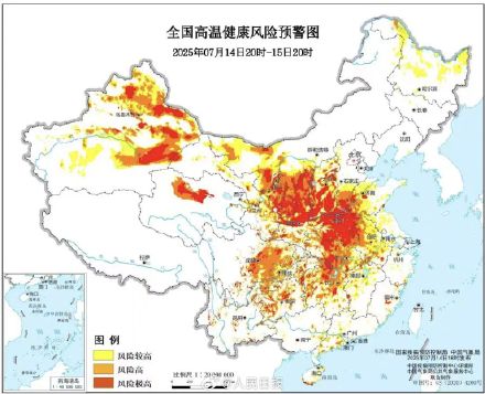 注意！河南山西等部分地区高温健康红色预警