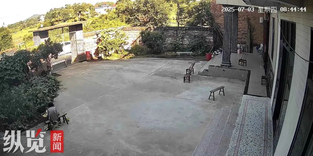 泪目！监控拍下老人离世前后画面：早上提农具外出干活，6小时后，院里搭起白事帐篷